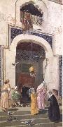 Osman Hamdy Bey La Porte de la Grande Mosquee Brousse (mk32) china oil painting reproduction